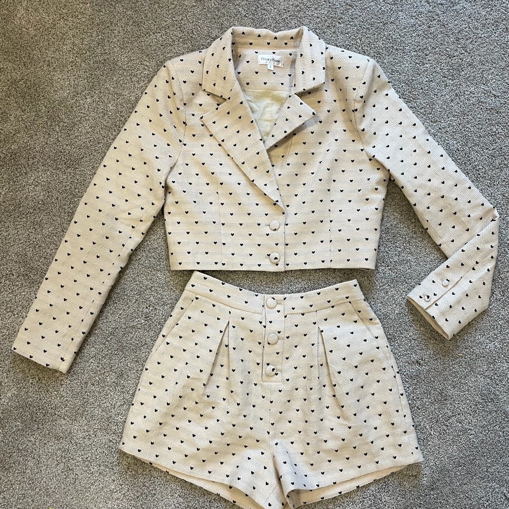 Womens Privacy Please Aurelie Matching Heart Set- Size Small